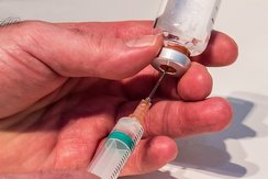 vial, injection, syringe, vaccine